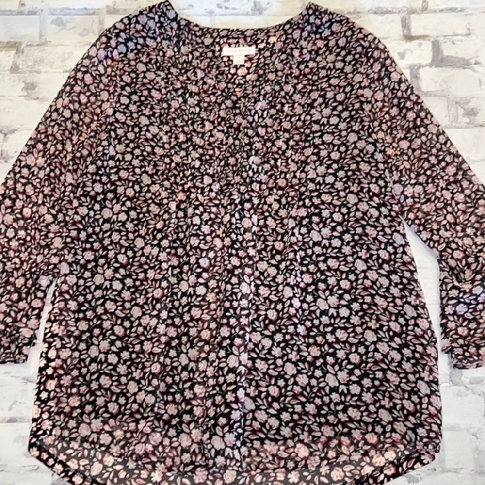 Charter Club Top with Bell Sleeves Size Medium